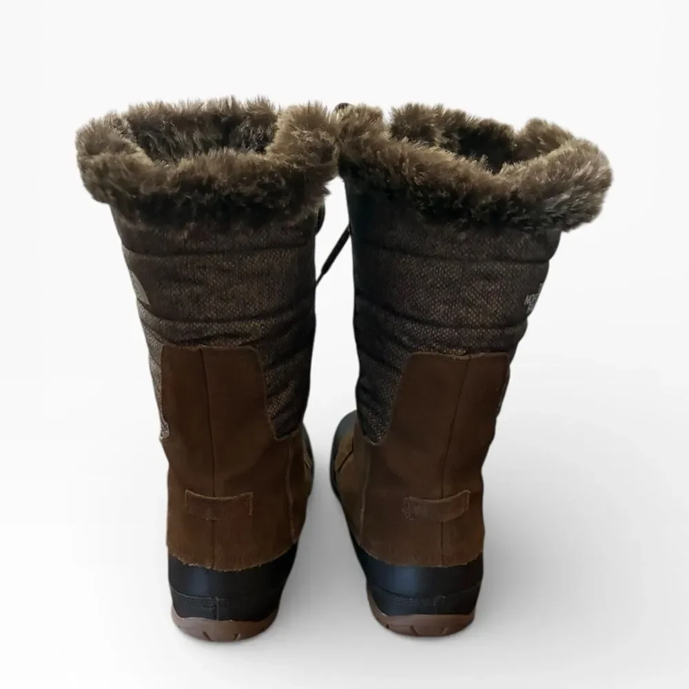 The North Face Brown and Tan Winter Boots